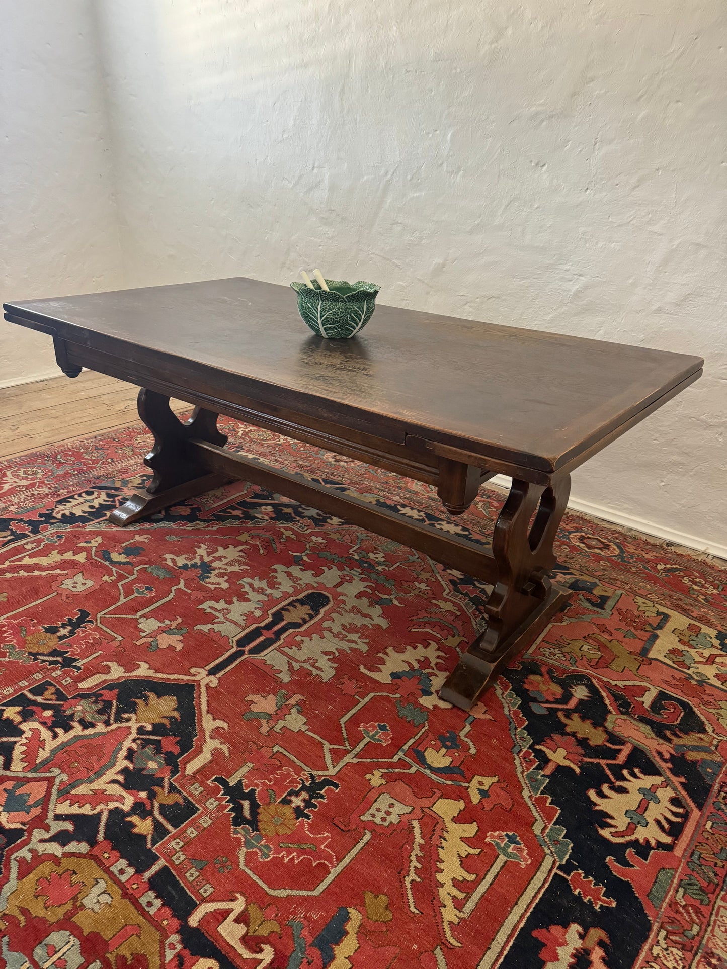 Antique extendable farmhouse table