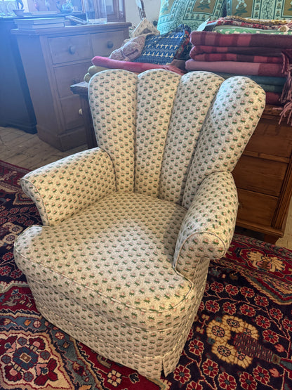 Scalloped chair pretty upholstery