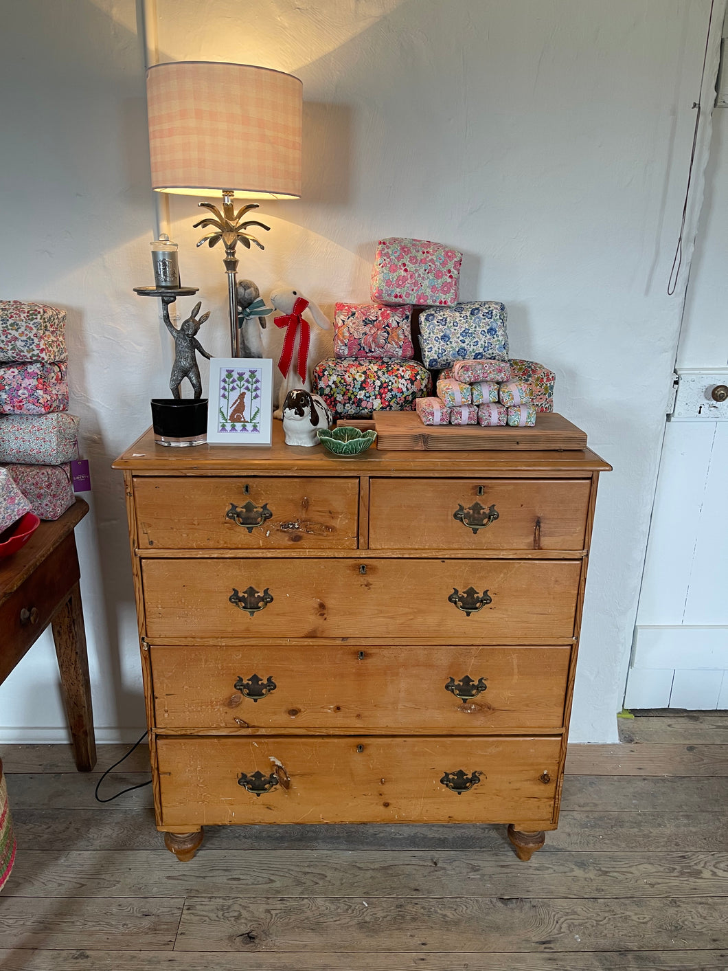 Antique pine chest of drawers imported from UK