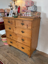 Load image into Gallery viewer, Antique pine chest of drawers imported from UK
