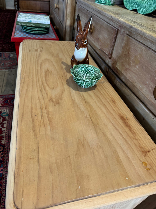 Antique raw pine chest of drawers