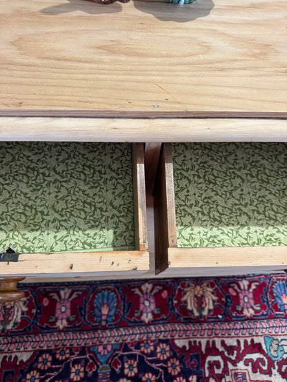 Antique raw pine chest of drawers