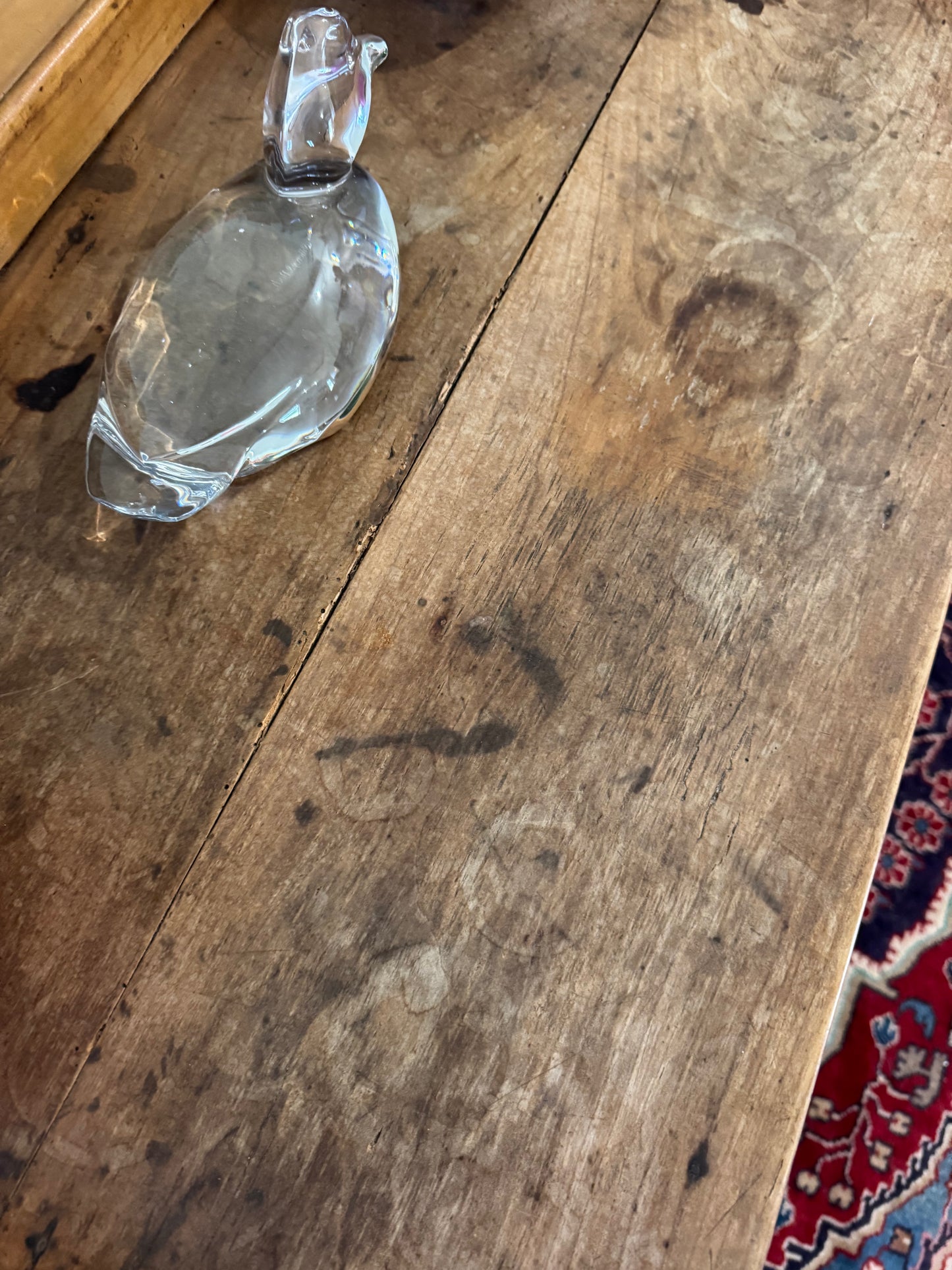 Antique oak side table