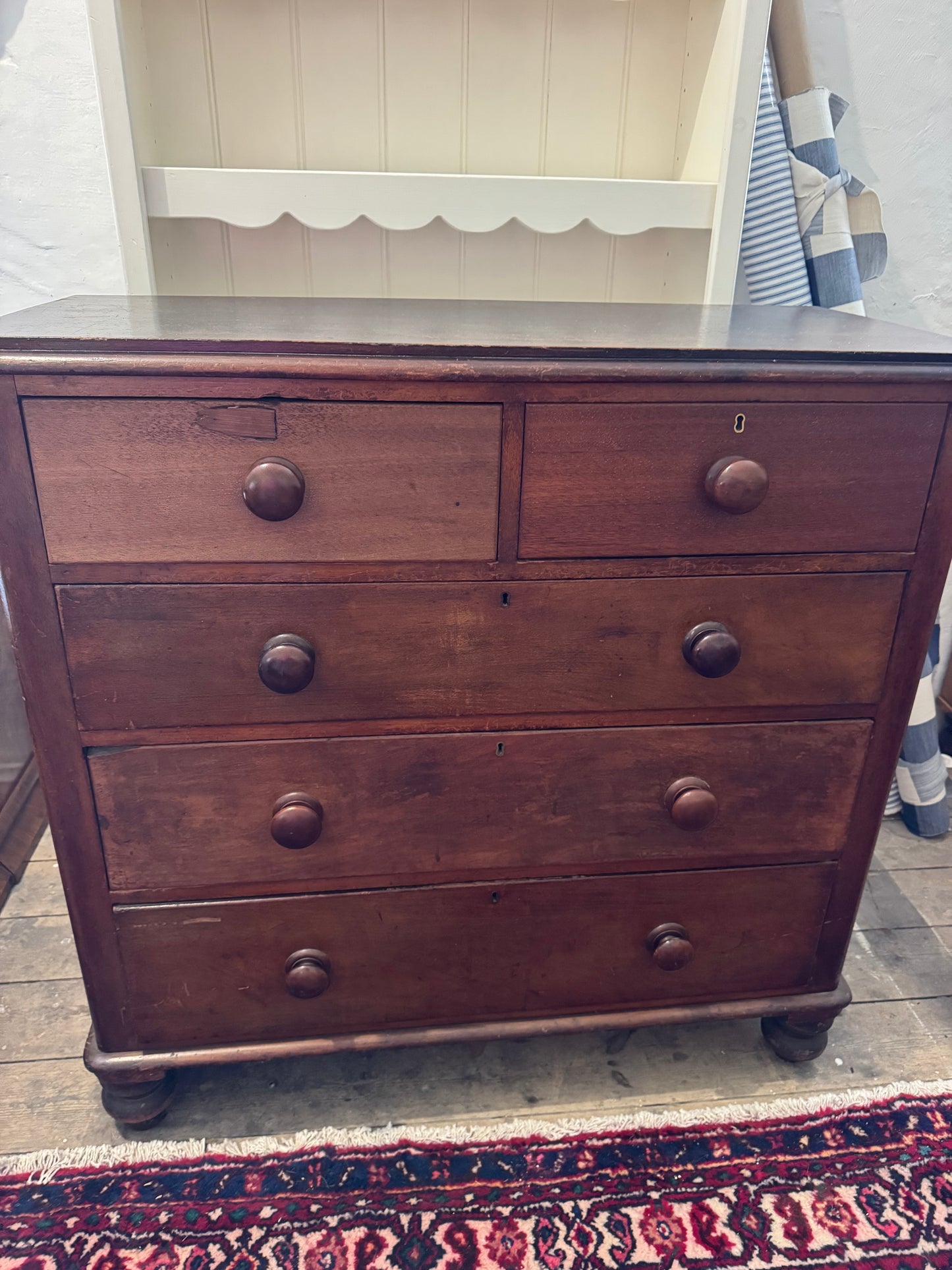 Large cedar chest of drawers lovely patina