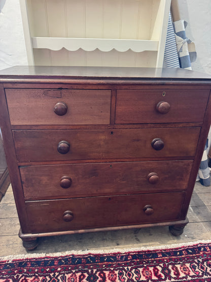 Large cedar chest of drawers lovely patina