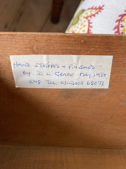 Antique pine chest of drawers imported from UK