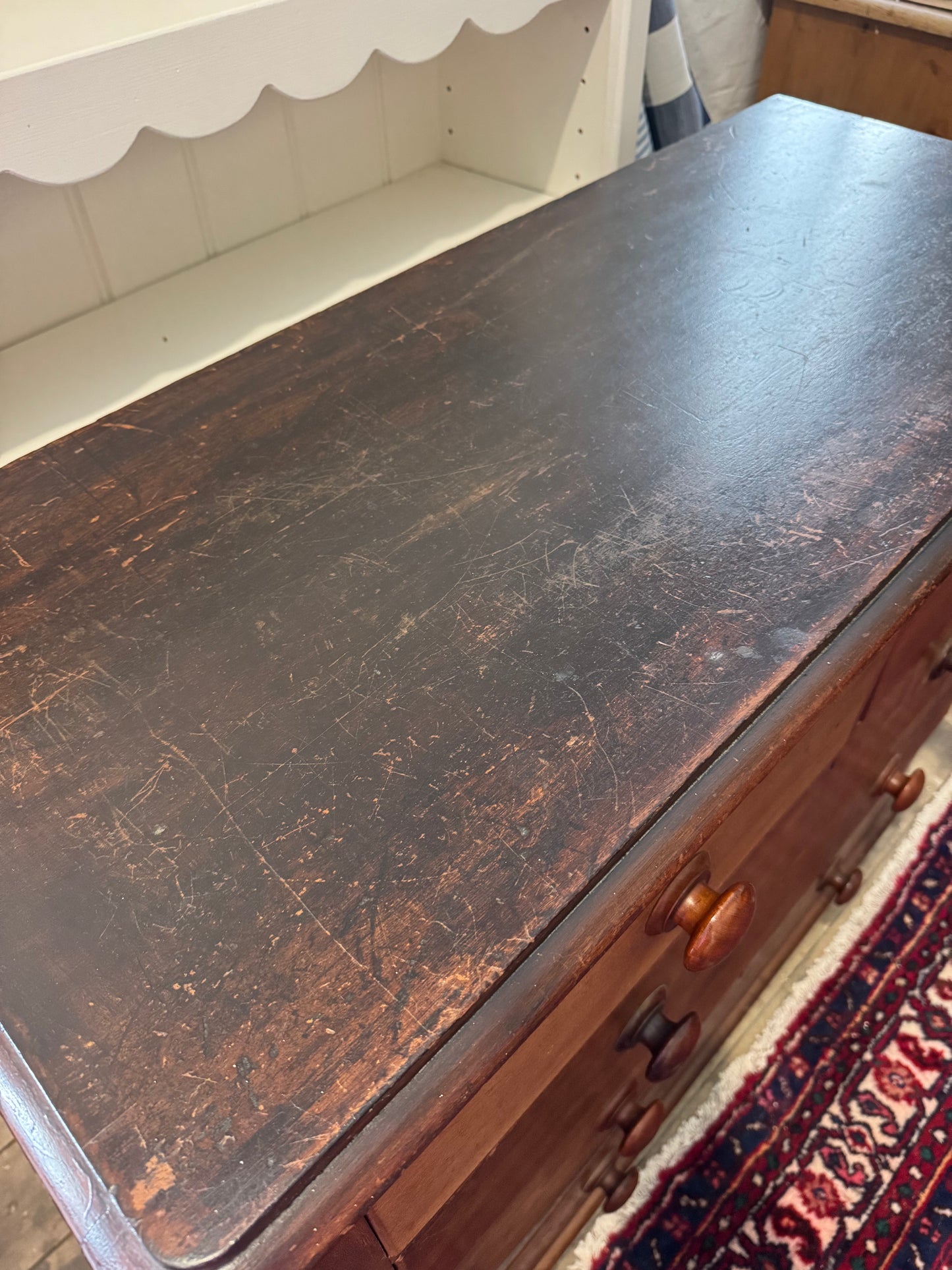 Large cedar chest of drawers lovely patina