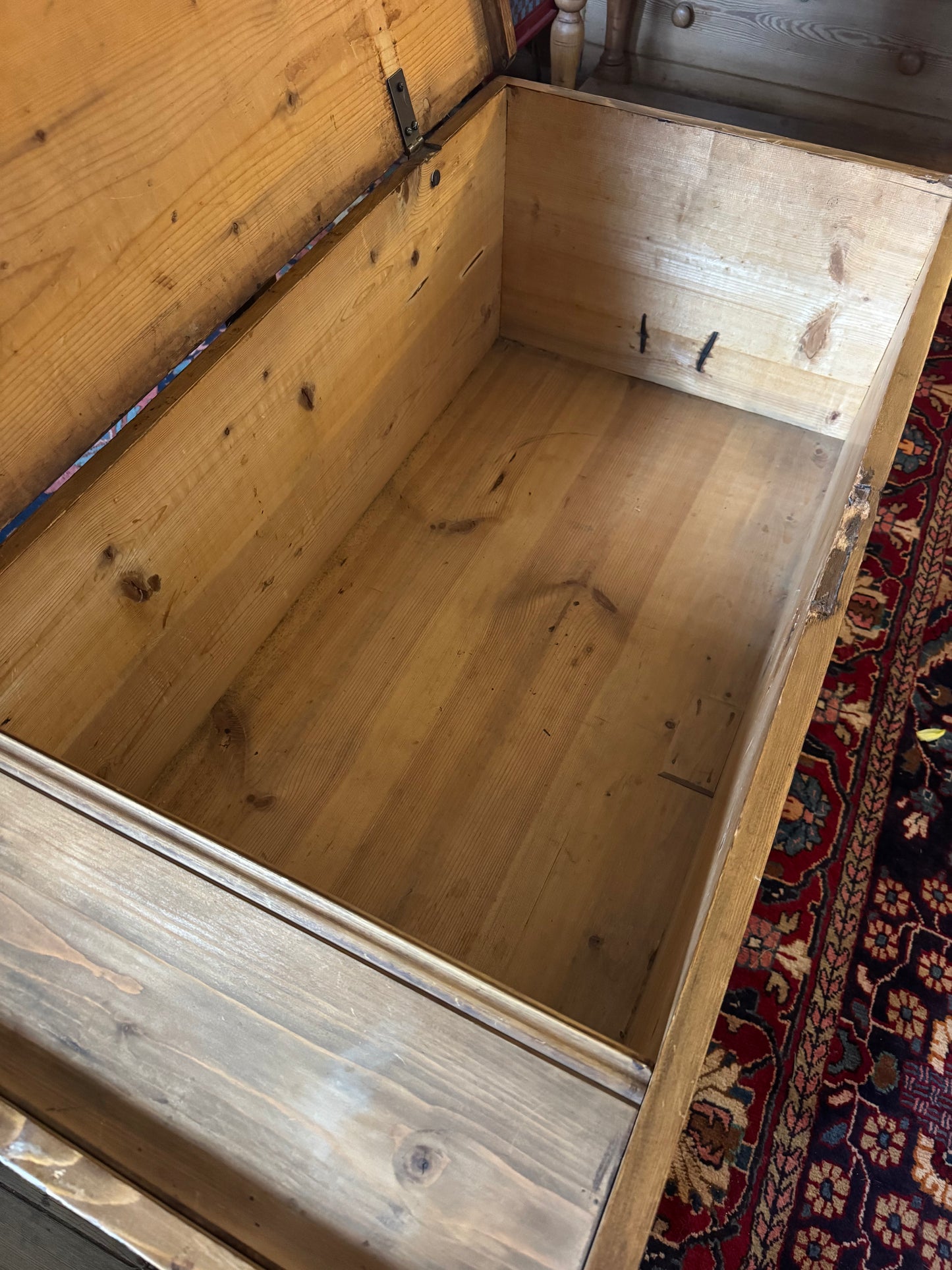 Victorian English Baltic Pine Chest
