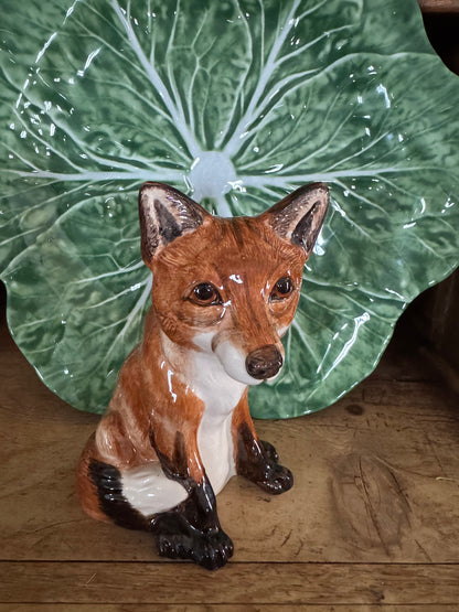 Fox ceramic money box