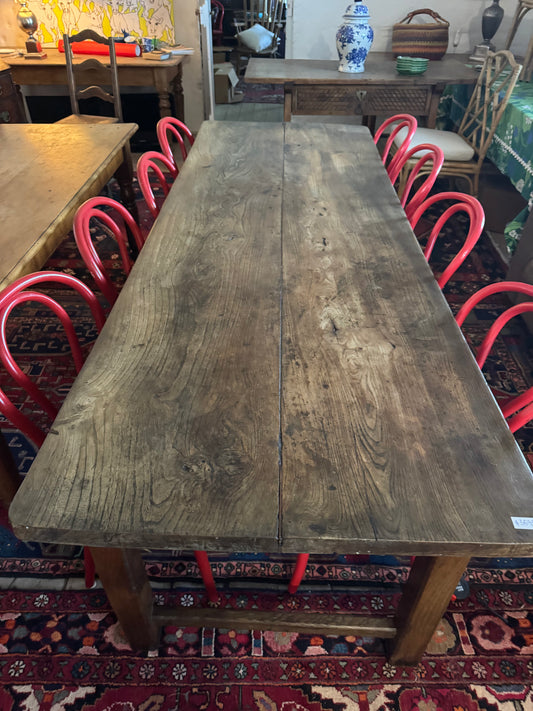 French Farmhouse table oak and elm