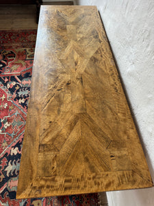 Stunning parquetry entry table