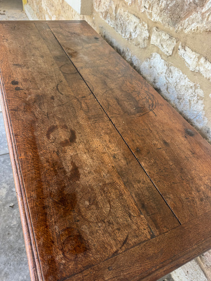 French oak coffer chest late 18th century