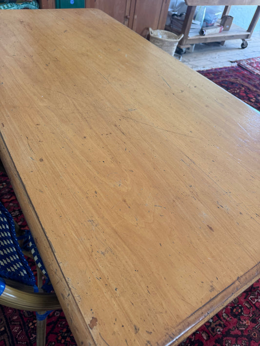 Antique pine table 6 seater