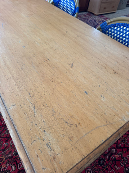 Antique pine table 6 seater