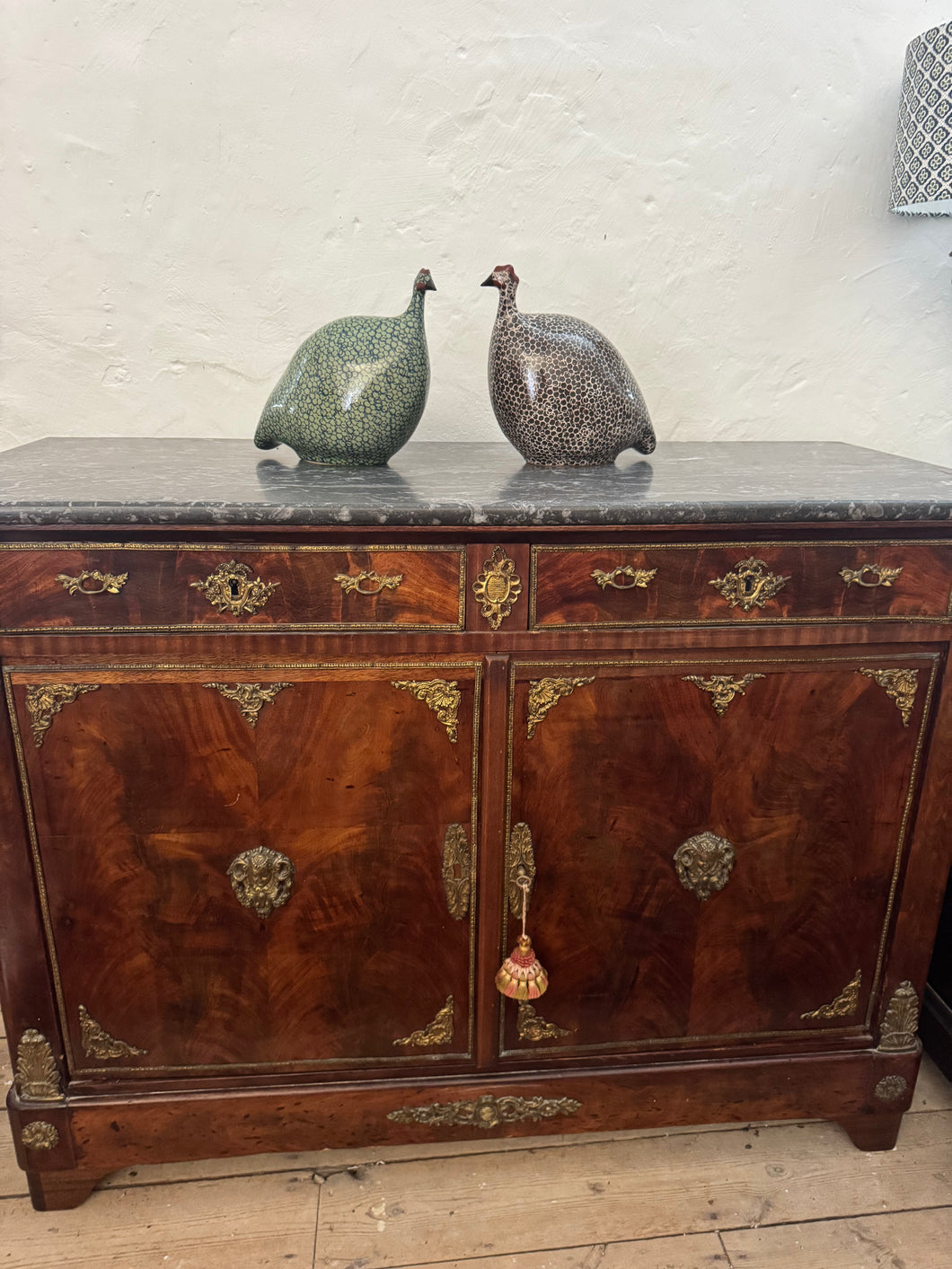 Marble topped French Empire buffet