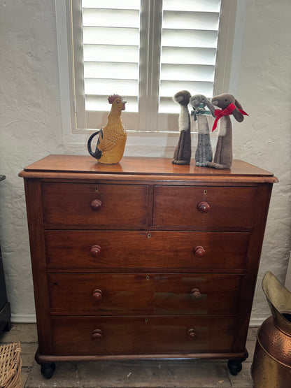 Australian cedar chest of 5 drawers Circa 1890