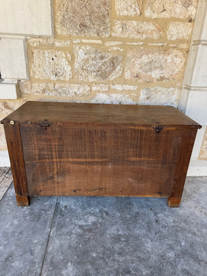 French oak coffer chest late 18th century