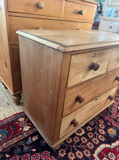 Beautiful antique pine chest of drawers