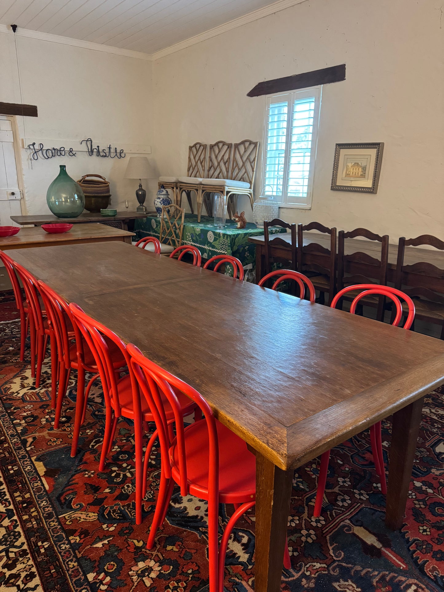 Antique French oak farmhouse table 3 metres