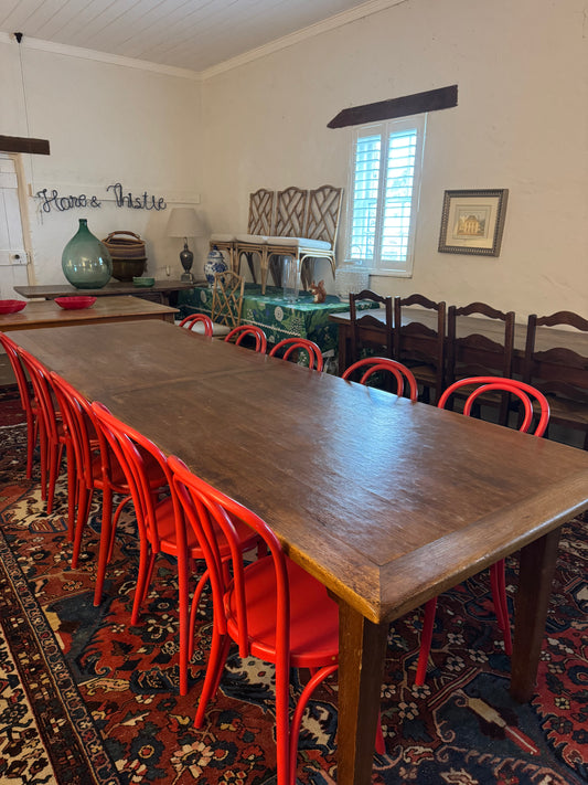 Antique French oak farmhouse table 3 metres