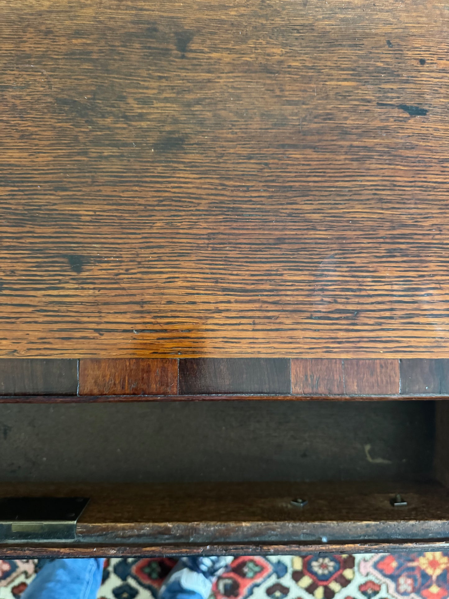 Georgian oak side table