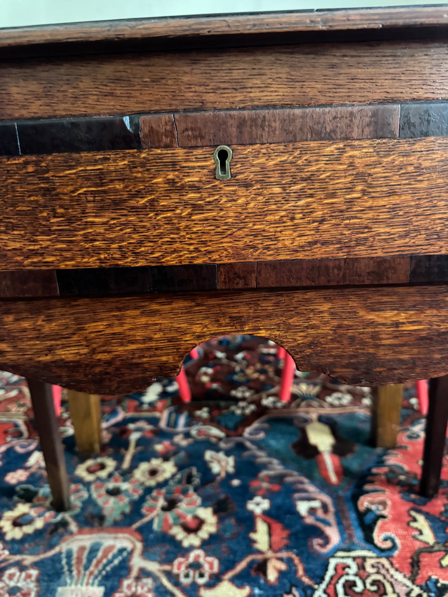 Georgian oak side table