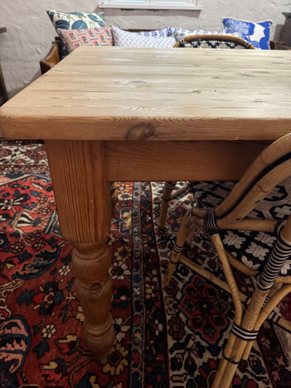 Raw pine farmhouse table imported from England
