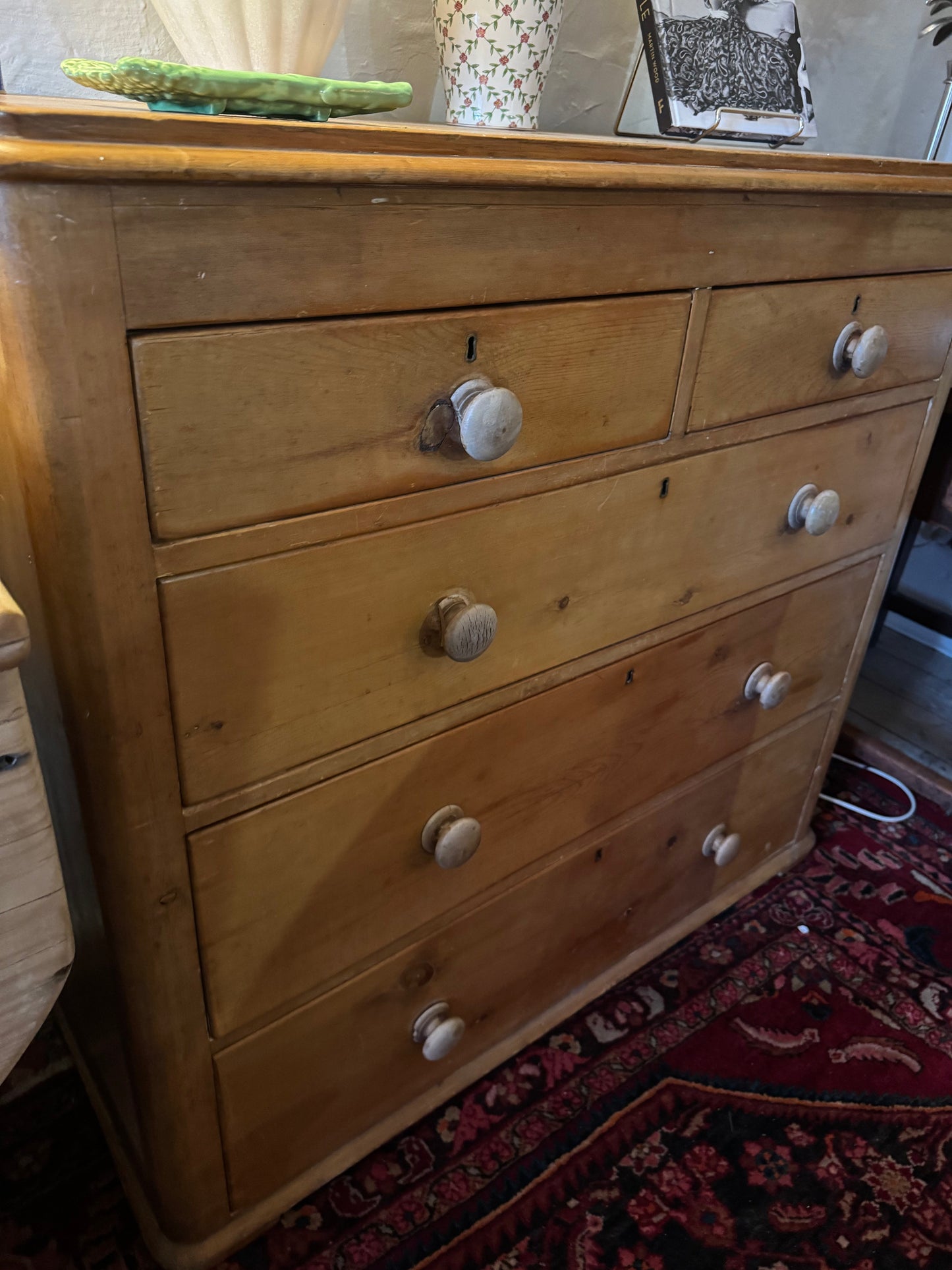 Antique pine drawers imported from England