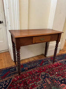 Vintage hall table with barley twist legs
