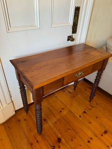 Vintage hall table with barley twist legs