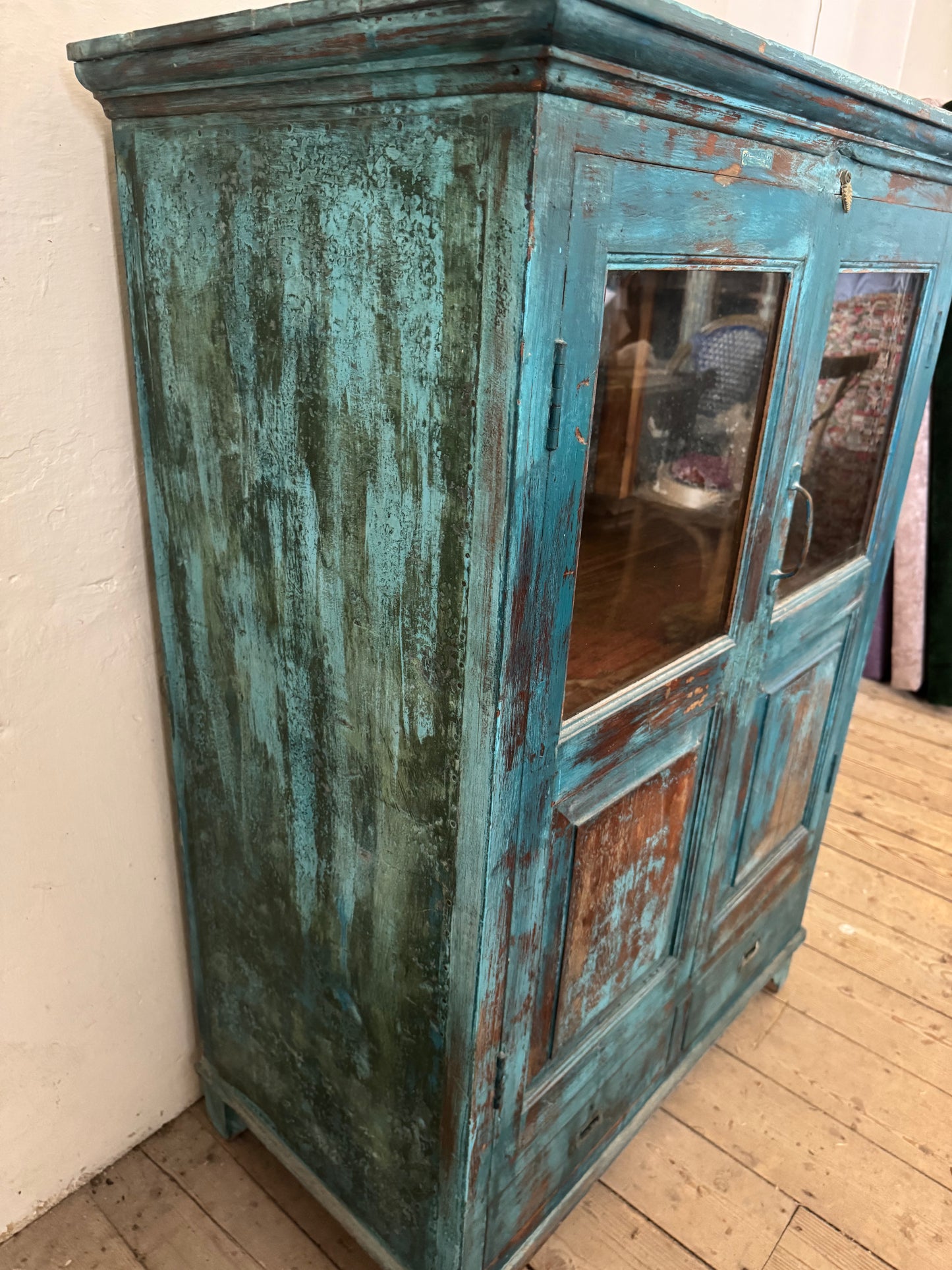 Blue vintage cabinet
