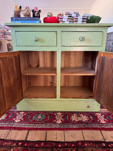 Vintage green cabinet