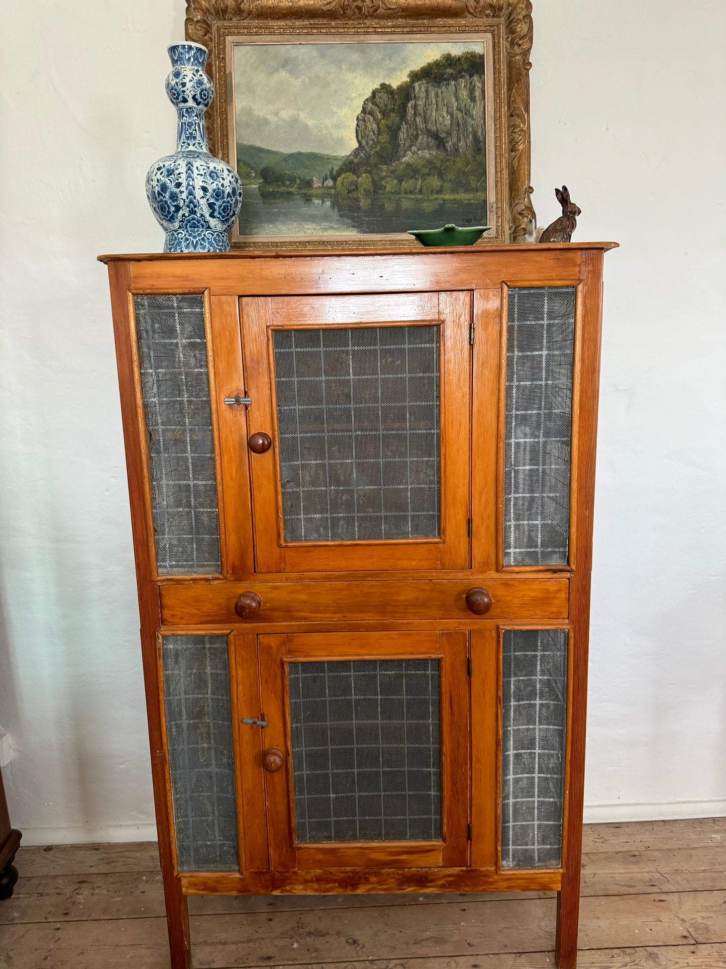Antique meat safe large