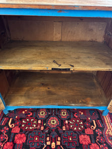 Blue meat safe