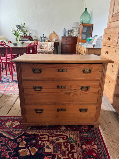 Antique pine chest of drawers