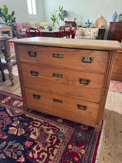 Antique pine chest of drawers