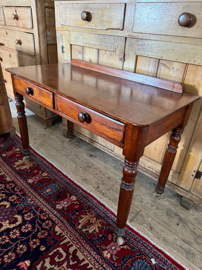 Antique side table or drinks trolley on castors