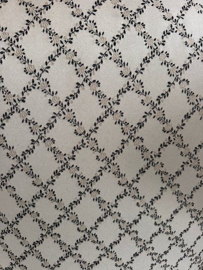 Wingback armchair with pretty upholstery