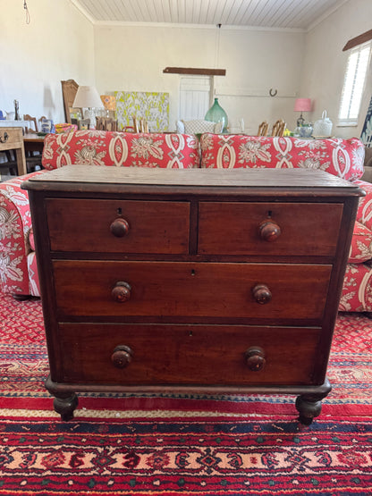Antique cedar chest of drawers