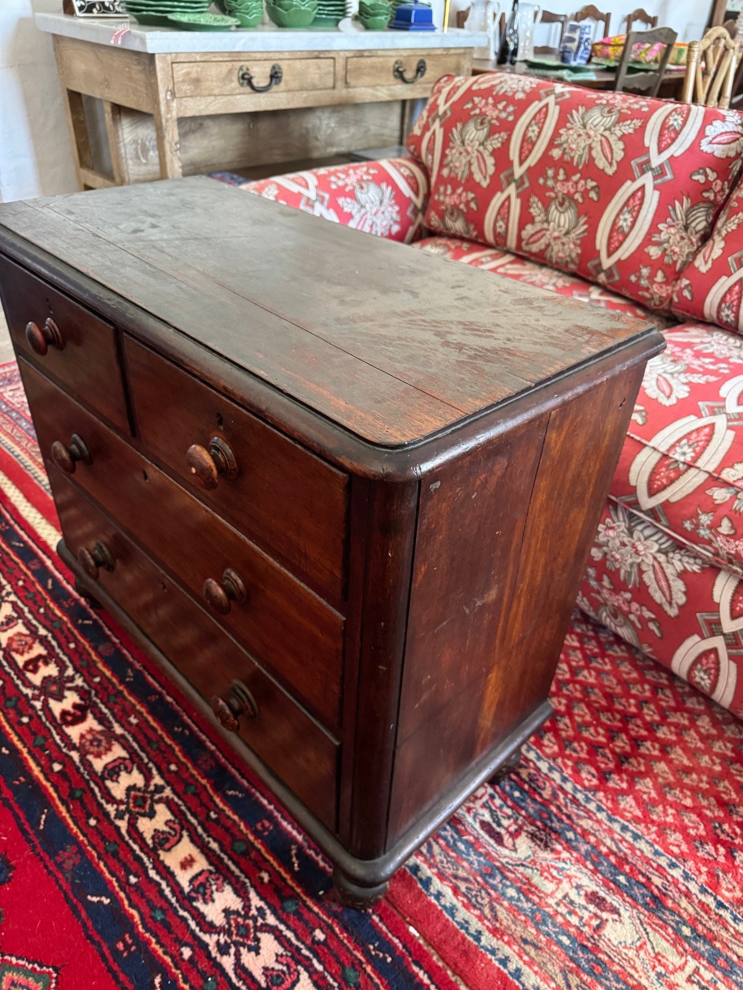 Antique cedar chest of drawers