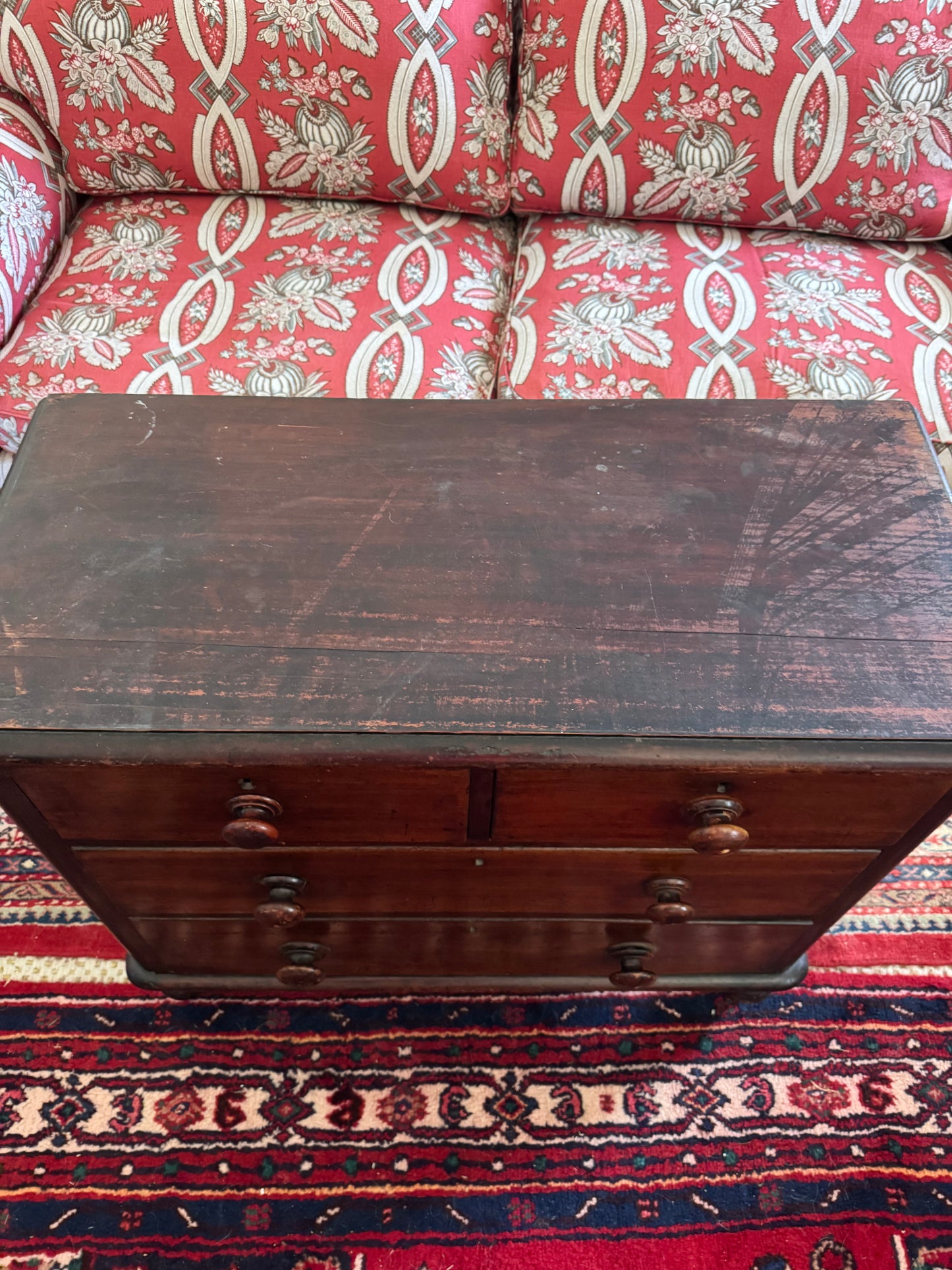 Antique cedar chest of drawers