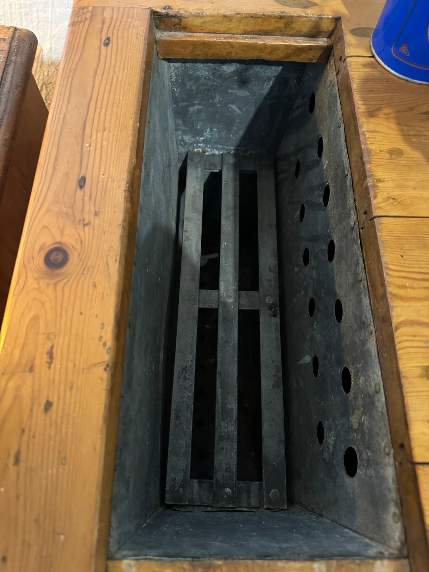 Antique Danish pine ice box