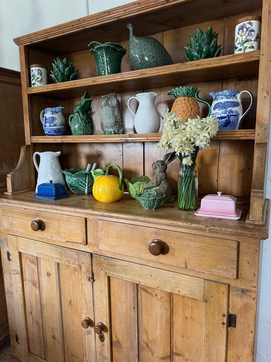 Majestic antique pine dresser