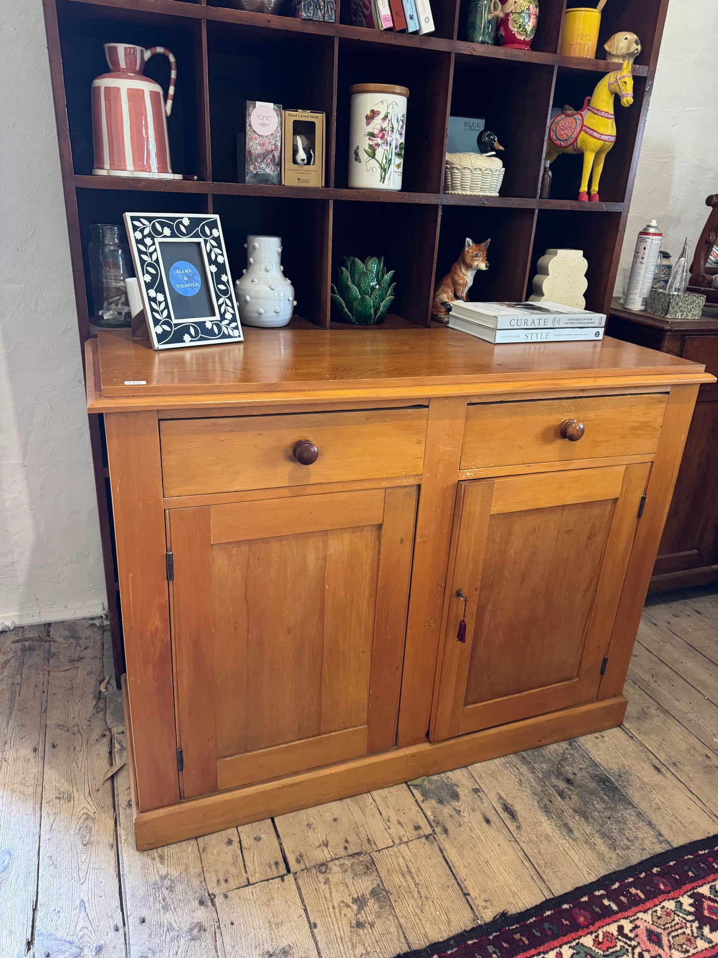 Antique pine cabinet