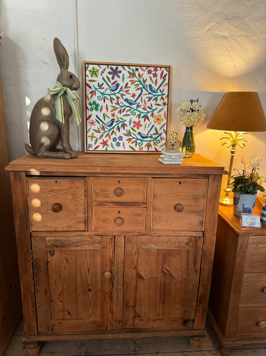 Antique pine cabinet