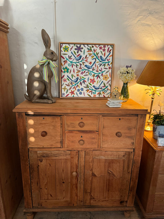 Antique pine cabinet
