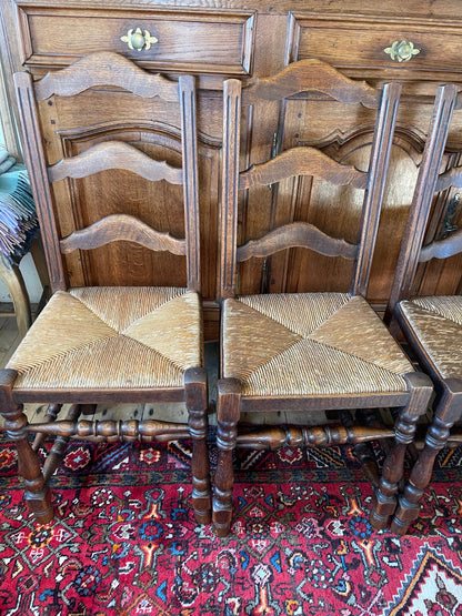 Set of 6 Ladderback chairs