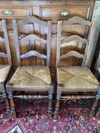 Set of 6 Ladderback chairs