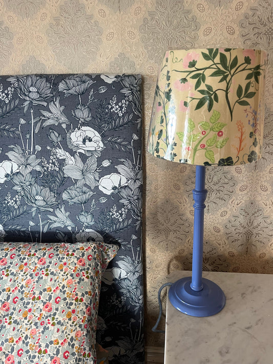 Cornflower blue lamp base Narissa Perks