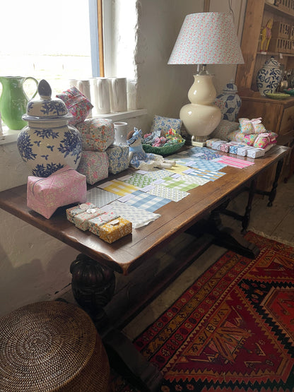 French oak pedestal table